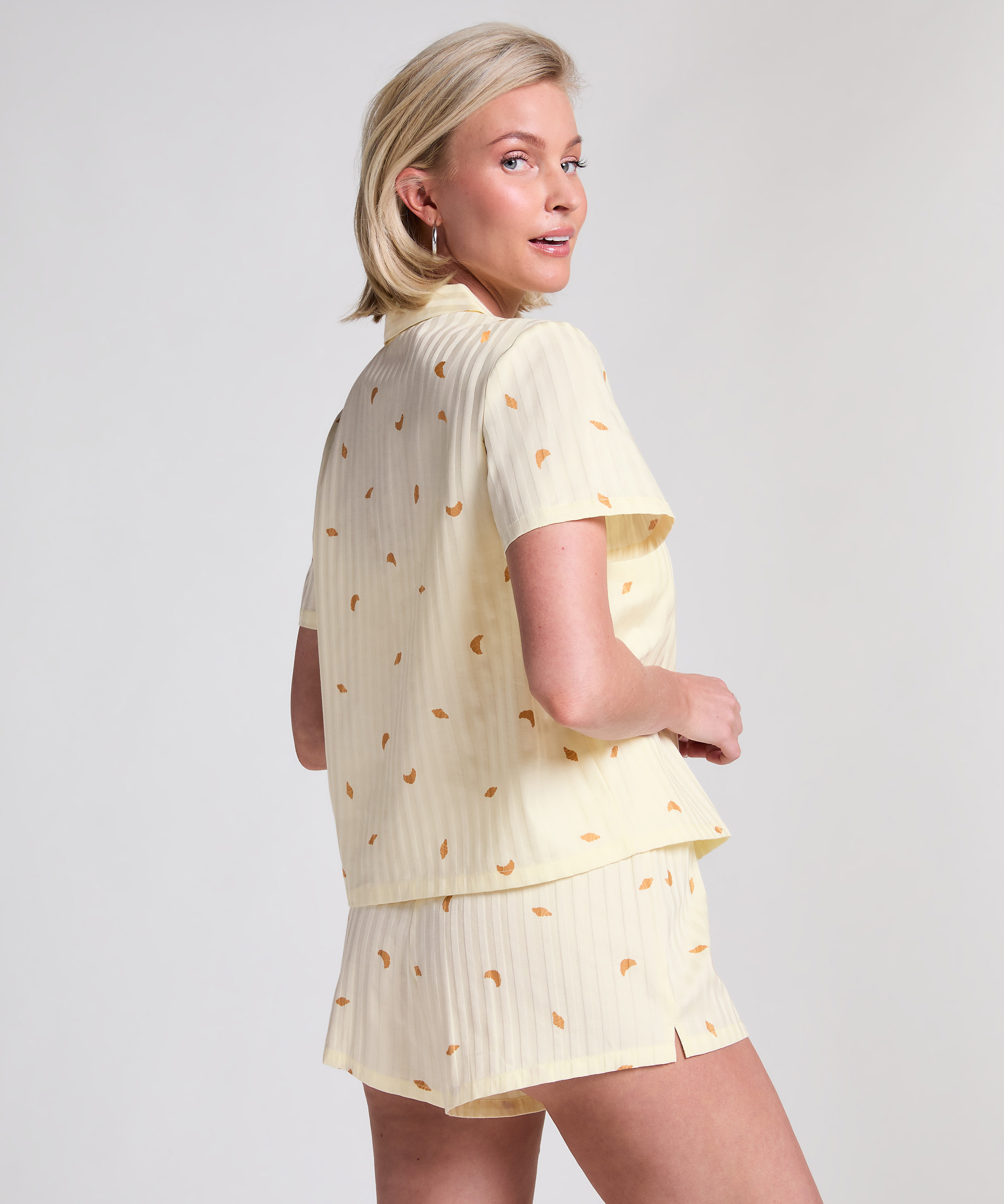 Jacket Cotton, Jaune, main