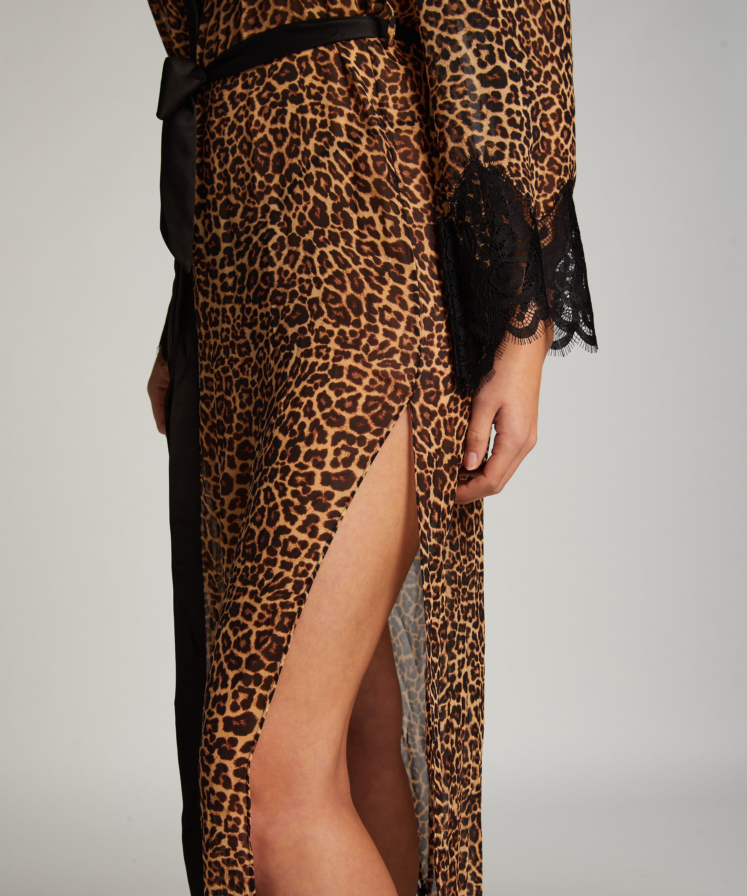 Kimono Chiffon, Noir, main