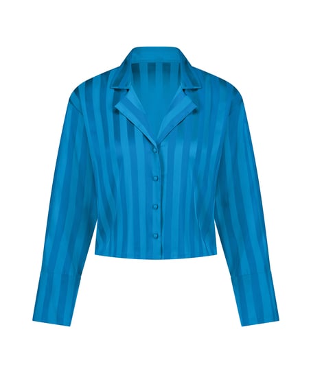 Veste à manches longues Satin, Bleu