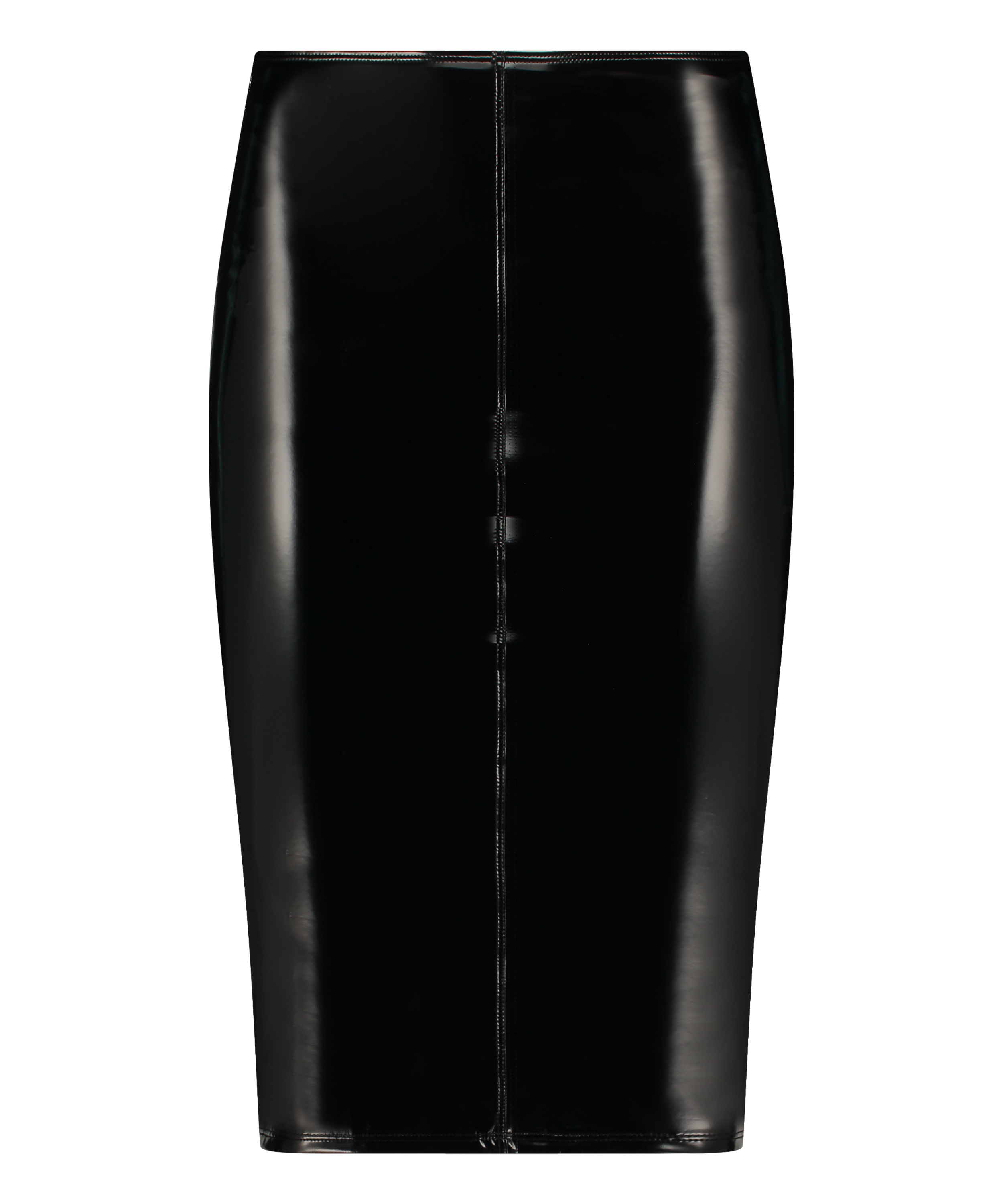 Jupe en similicuir, Noir, main