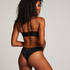 Soutien-gorge rembourré à armatures longline Luna, Noir