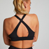 HKMX Brassière de sport de niveau 1, Noir