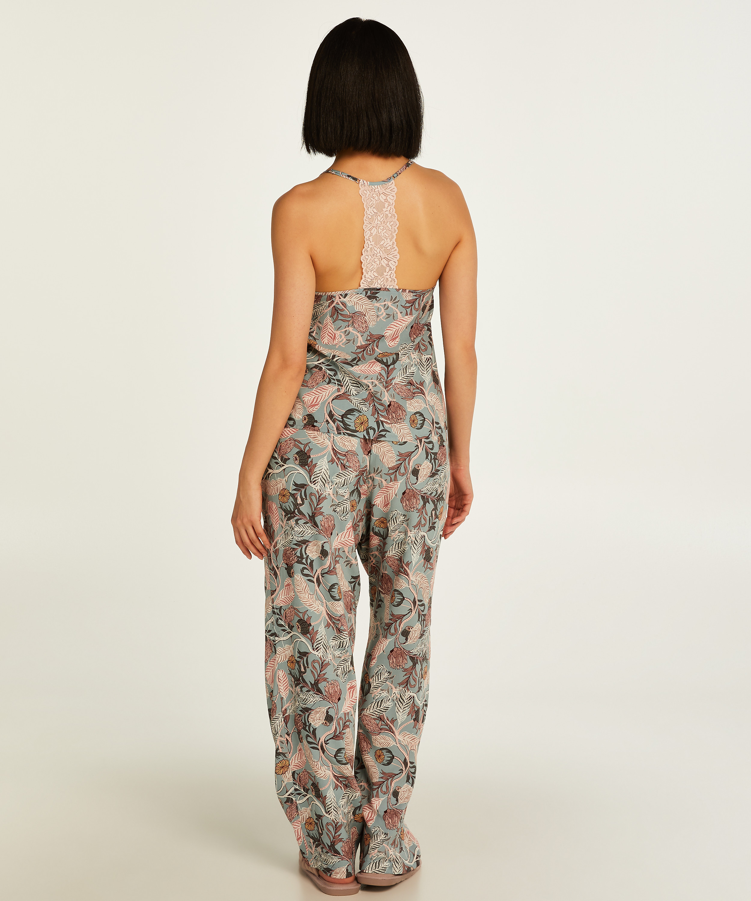 Pantalon de pyjama woven tapered, Gris, main