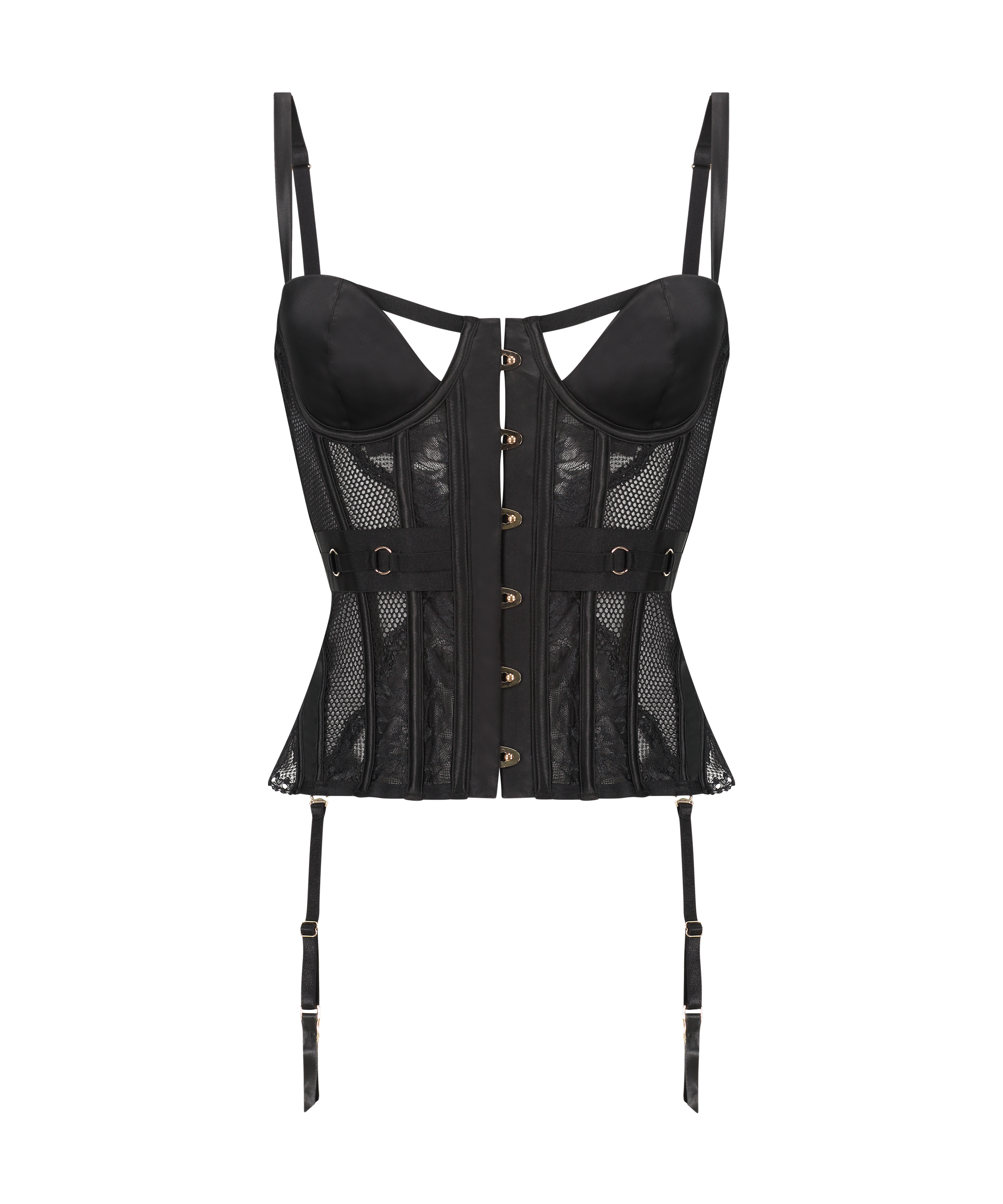 Bustier Pleasure, Noir, main