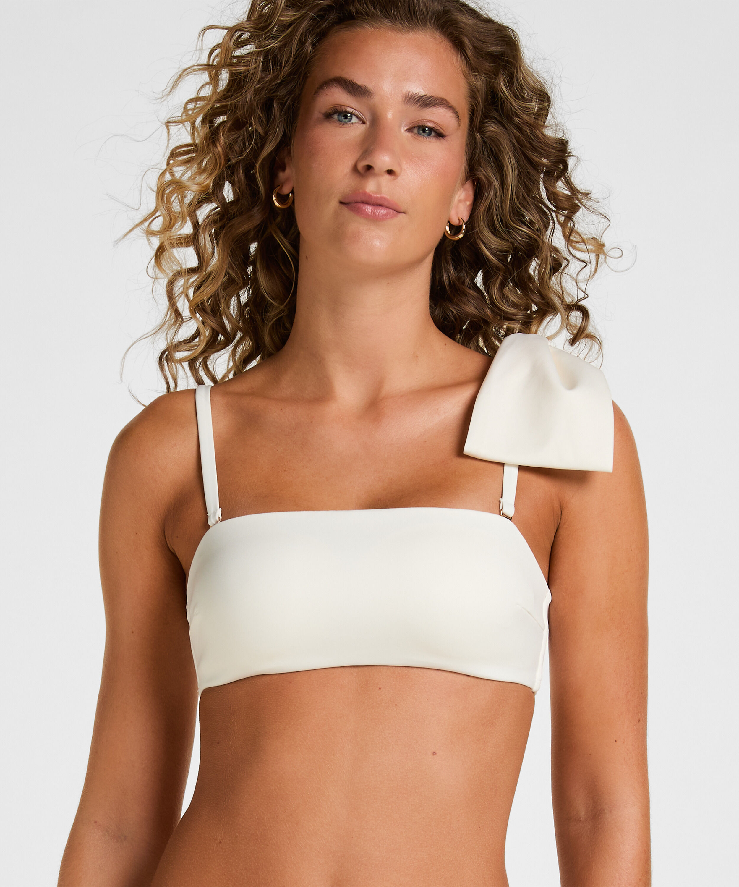 Bandeau Bikini Top Como, Blanc Bandeau Bikini Top Como, Blanc