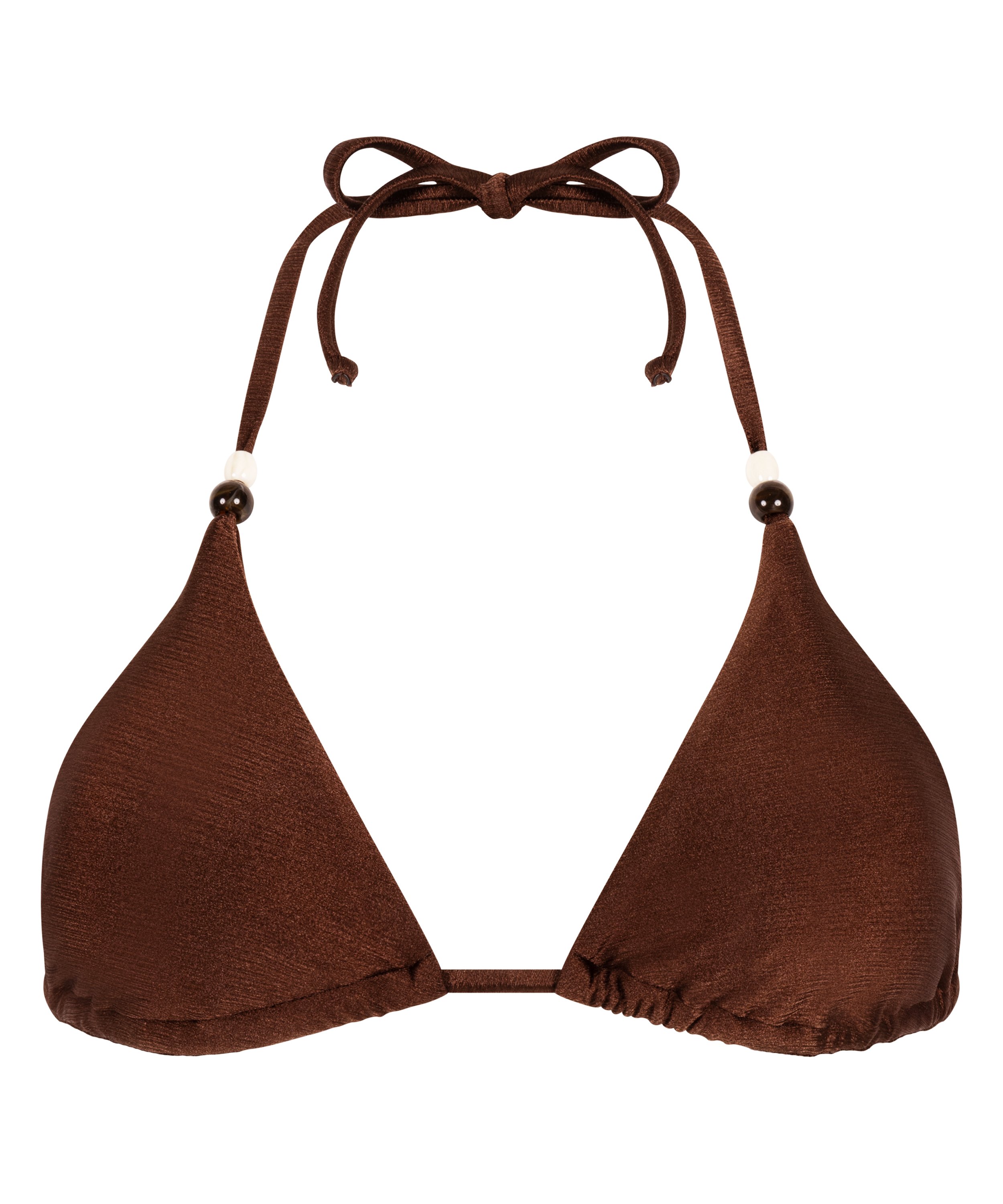 Haut de bikini triangle Kallua, Marron, main