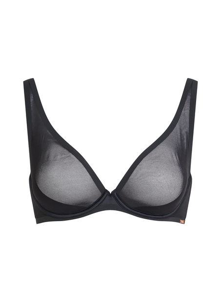 Soutien-gorge non-rembourr&eacute; &agrave; armatures Essential, Noir