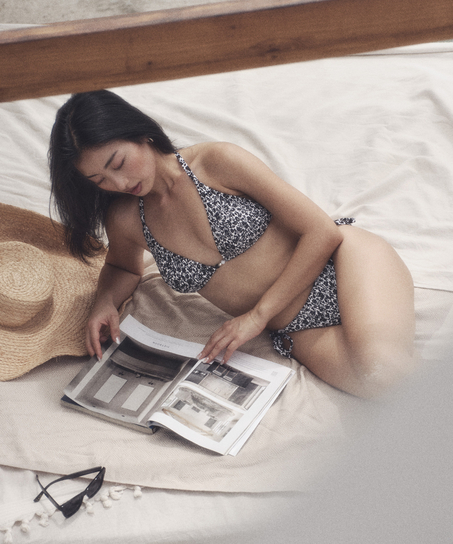 Haut de bikini triangle Lobos, Noir