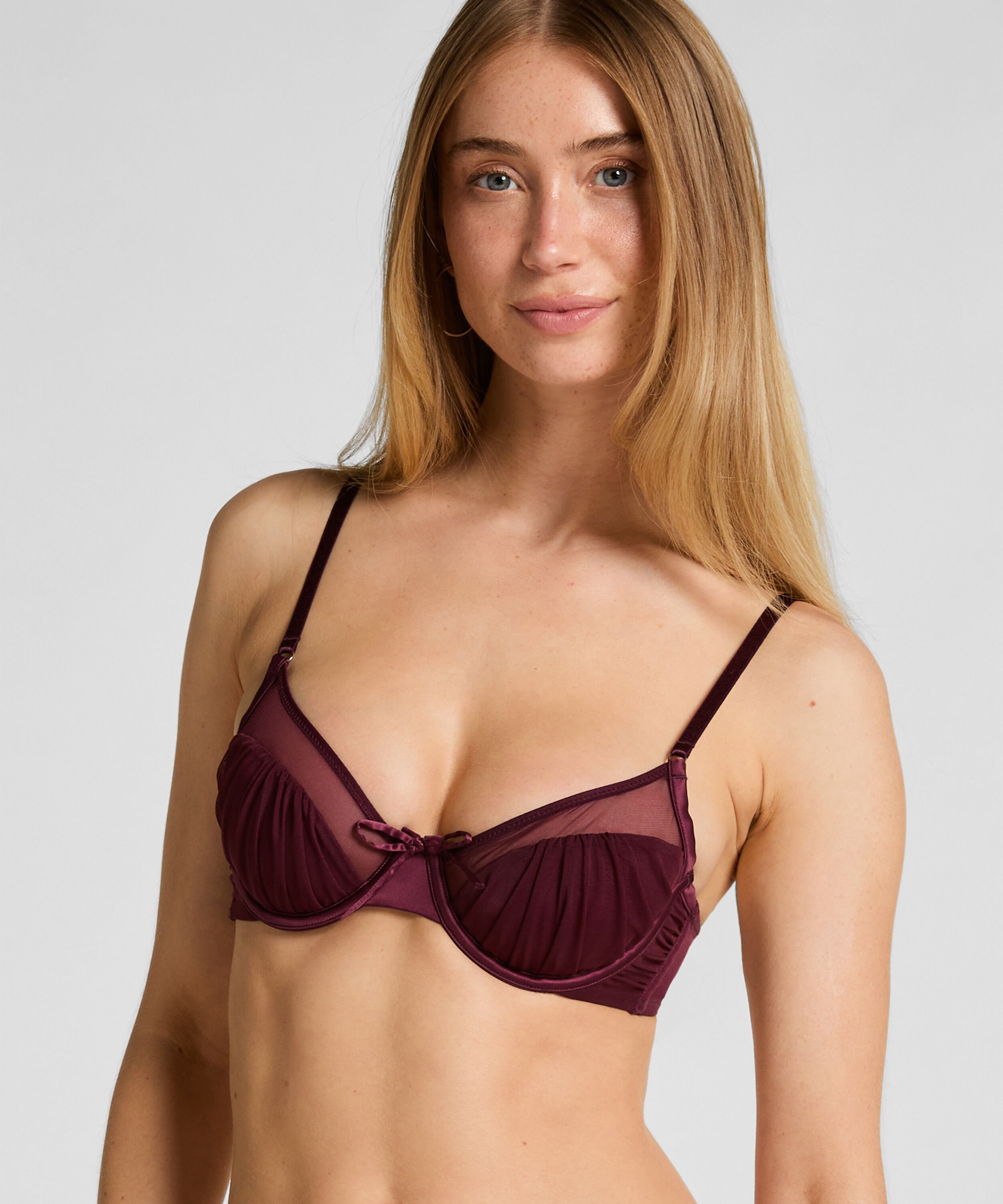 Soutien-gorge &agrave; armatures non-rembourr&eacute; Dulce, Rouge