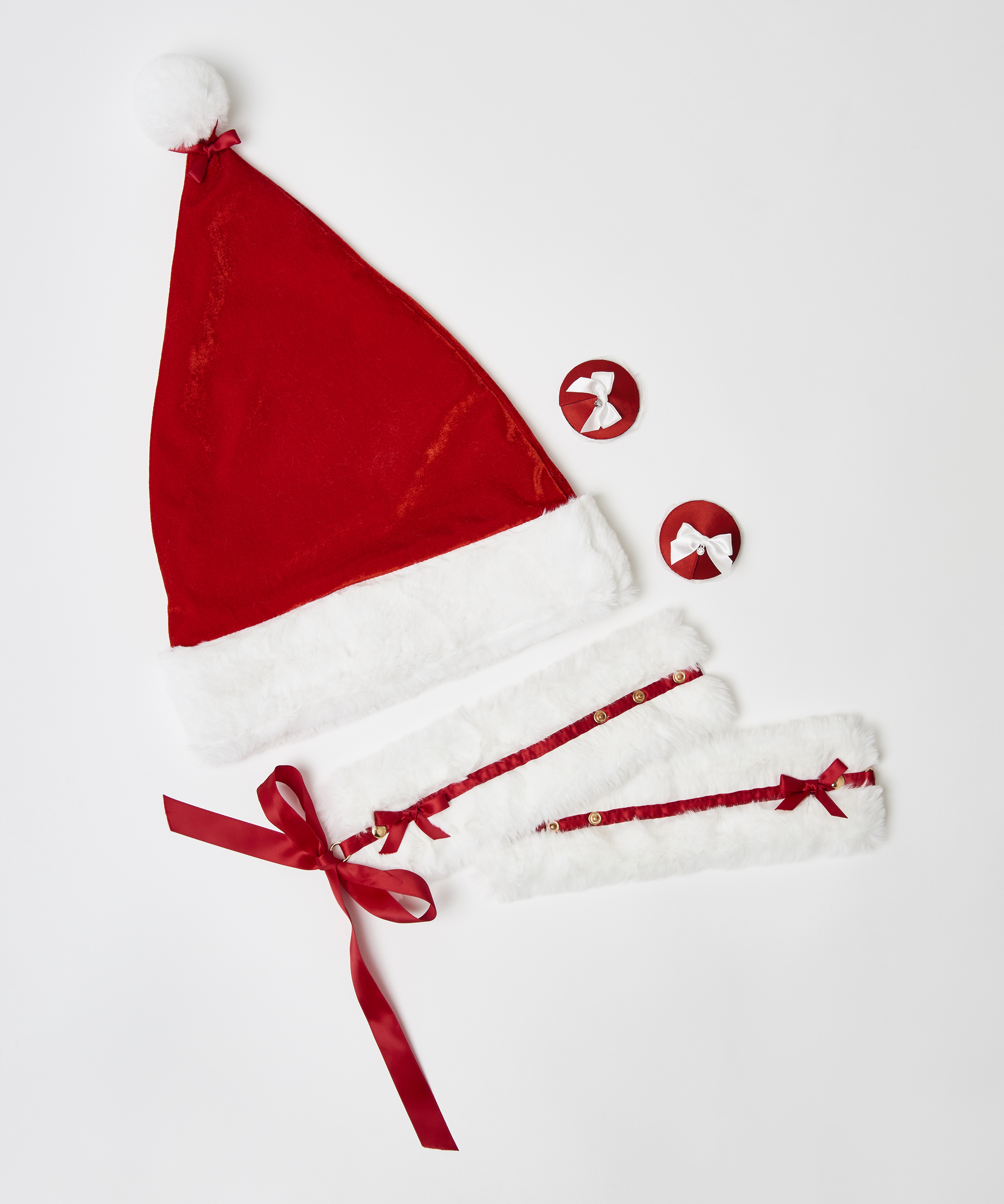 Set santa Private, Rouge, main