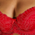 Soutien-gorge long rembourré à armatures Coco, Rouge