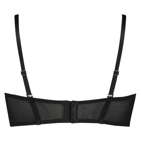 Soutien-gorge &agrave; armatures pr&eacute;form&eacute; longline sans bretelles Astraea, Noir