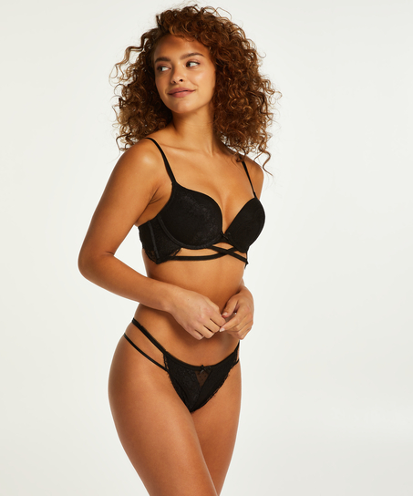Soutien-gorge moulant maximiseur Jolie, Noir