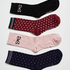 Coffret cadeau 4 paires de chaussettes, Rose