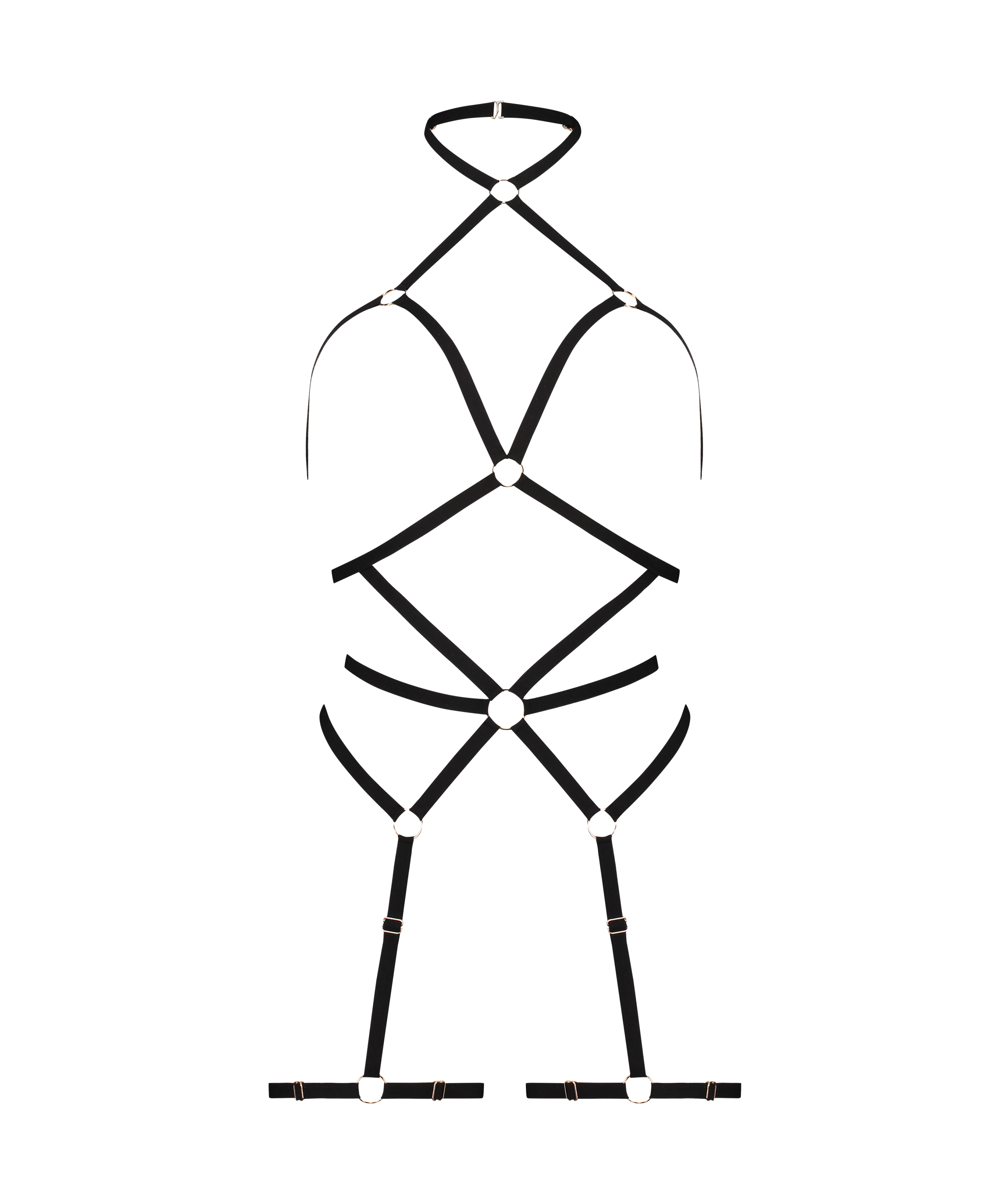 Private Porte-jarretelles, Noir, main