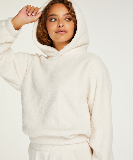Sweat à Capuche polaire Snuggle, Blanc