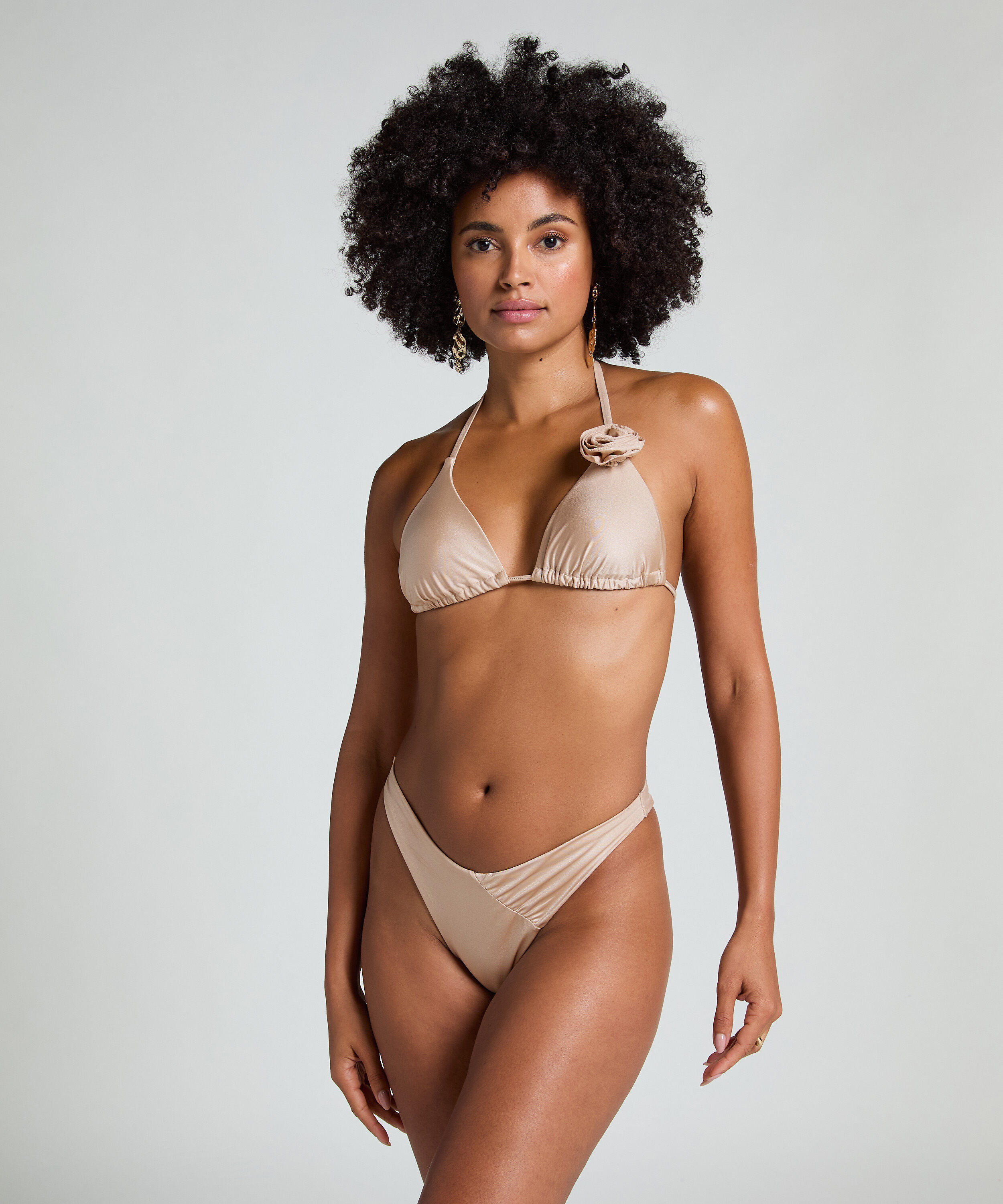 Bas de bikini échancré Lima, Beige Bas de bikini échancré Lima, Beige