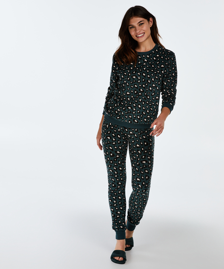 Top polaire &agrave; manches longues, Vert