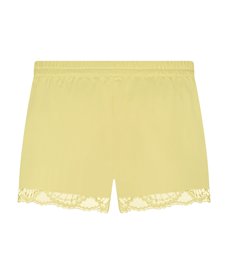 Short de pyjama Satin, Jaune