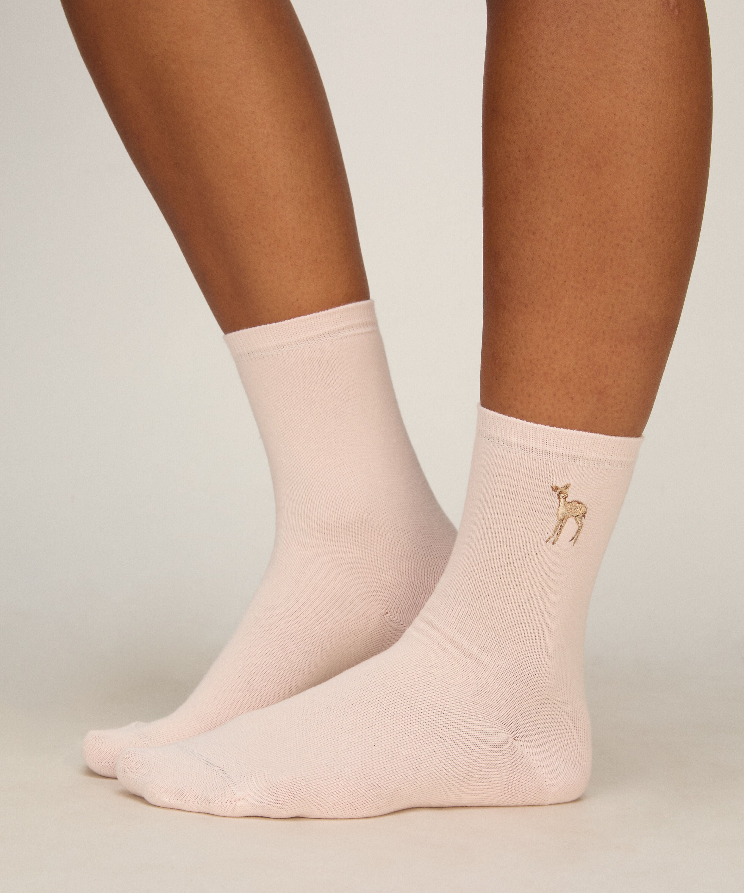 Chaussettes 3 Pair Cotton, Rose Chaussettes 3 Pair Cotton, Rose