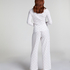 Pantalon de pyjama Pointelle, Blanc