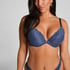 Soutien-gorge &agrave; armatures pr&eacute;form&eacute; push-up Marine, Bleu