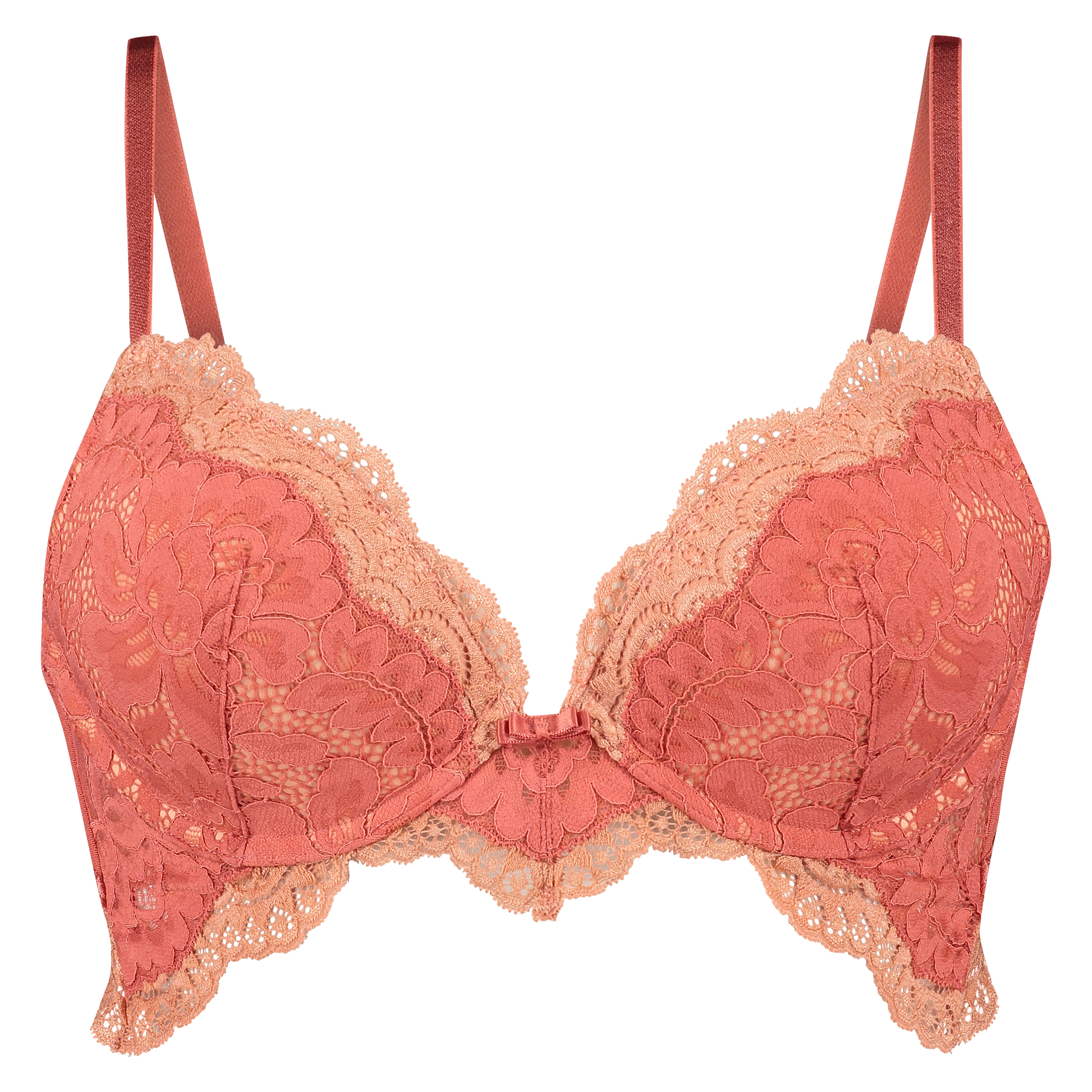 Soutien-gorge &agrave; la palangre &agrave; armatures pr&eacute;form&eacute; push-up Ellie, Rouge, main