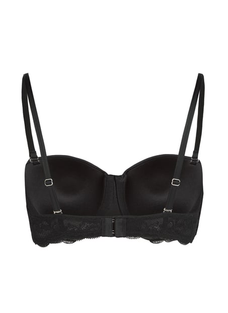 Soutien-gorge à armatures préformé sans bretelles Angie, Noir
