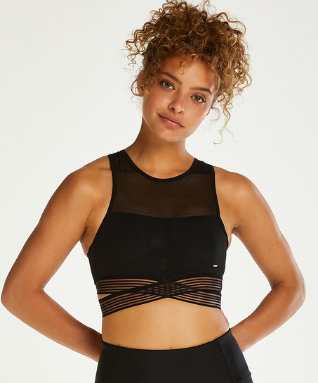 Soutien-gorge de sport HKMX Niveau 1, Noir