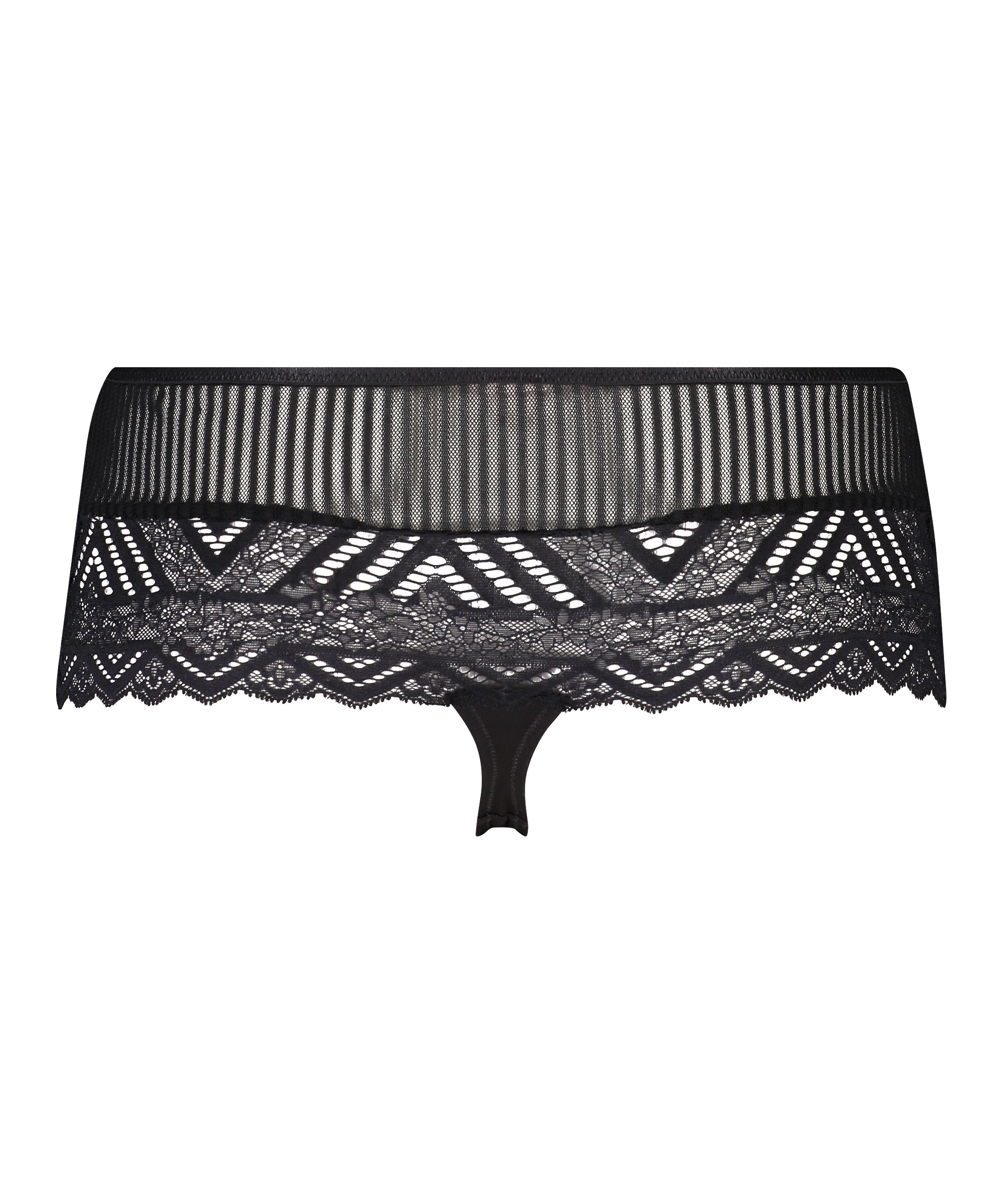 Boxerstring taille haute Lenix I AM Danielle, Noir, main