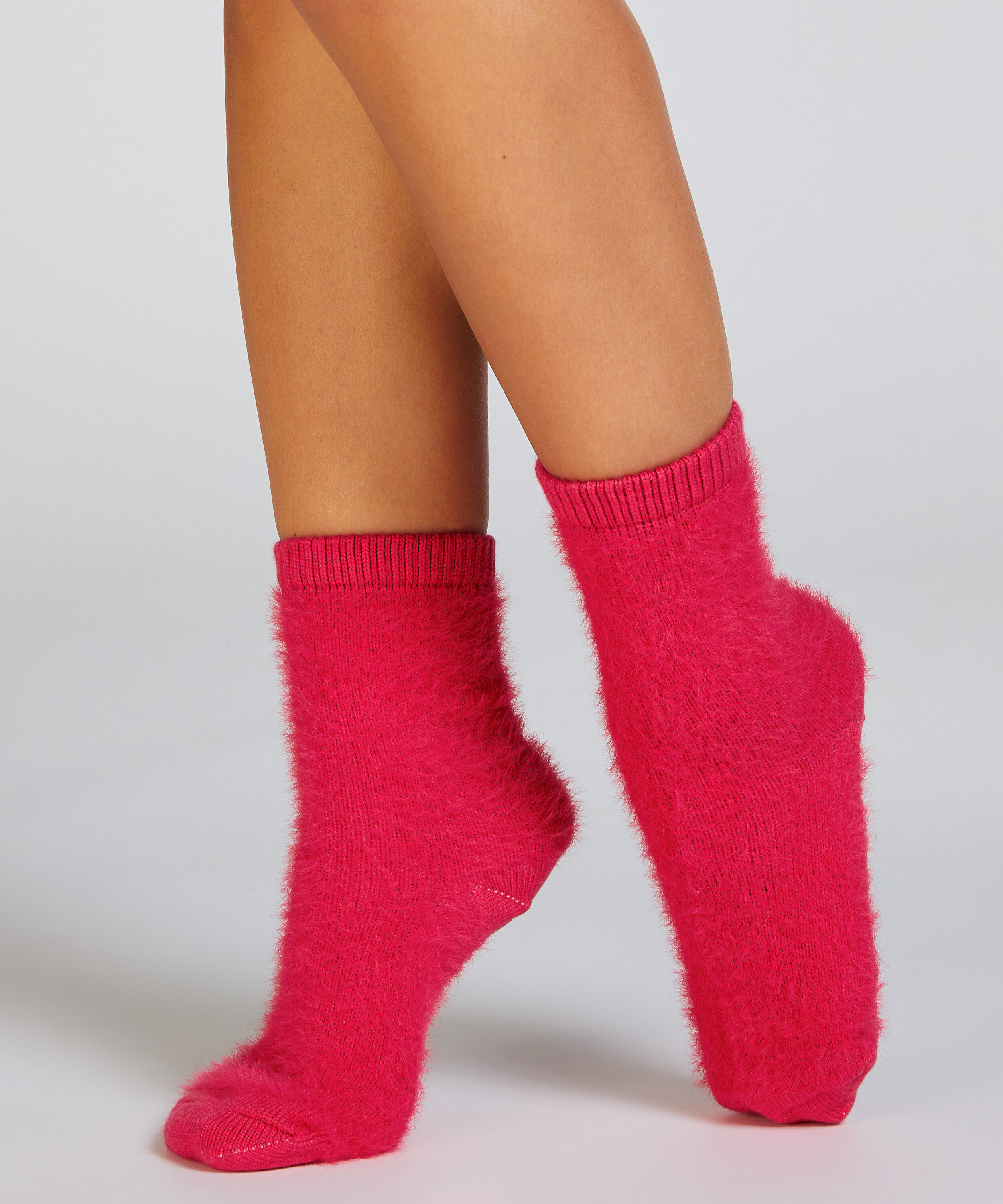 1 paire de chaussettes tricotées, Rose 1 paire de chaussettes tricotées, Rose