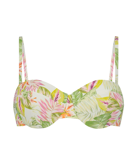 Haut de bikini Tropics Taille E +, Blanc