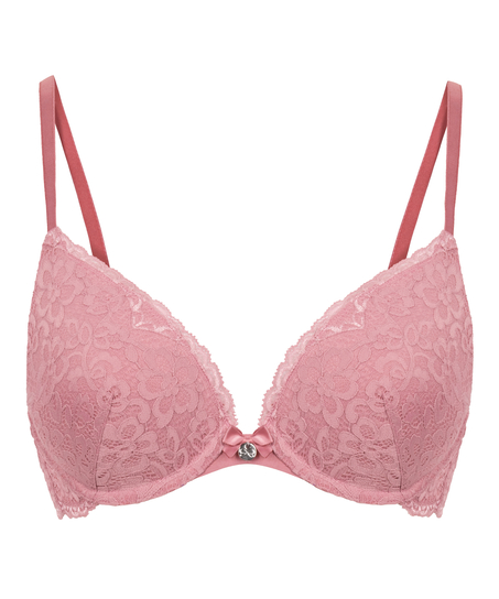 Soutien-gorge &agrave; armatures pr&eacute;form&eacute; push-up Marine, Rose