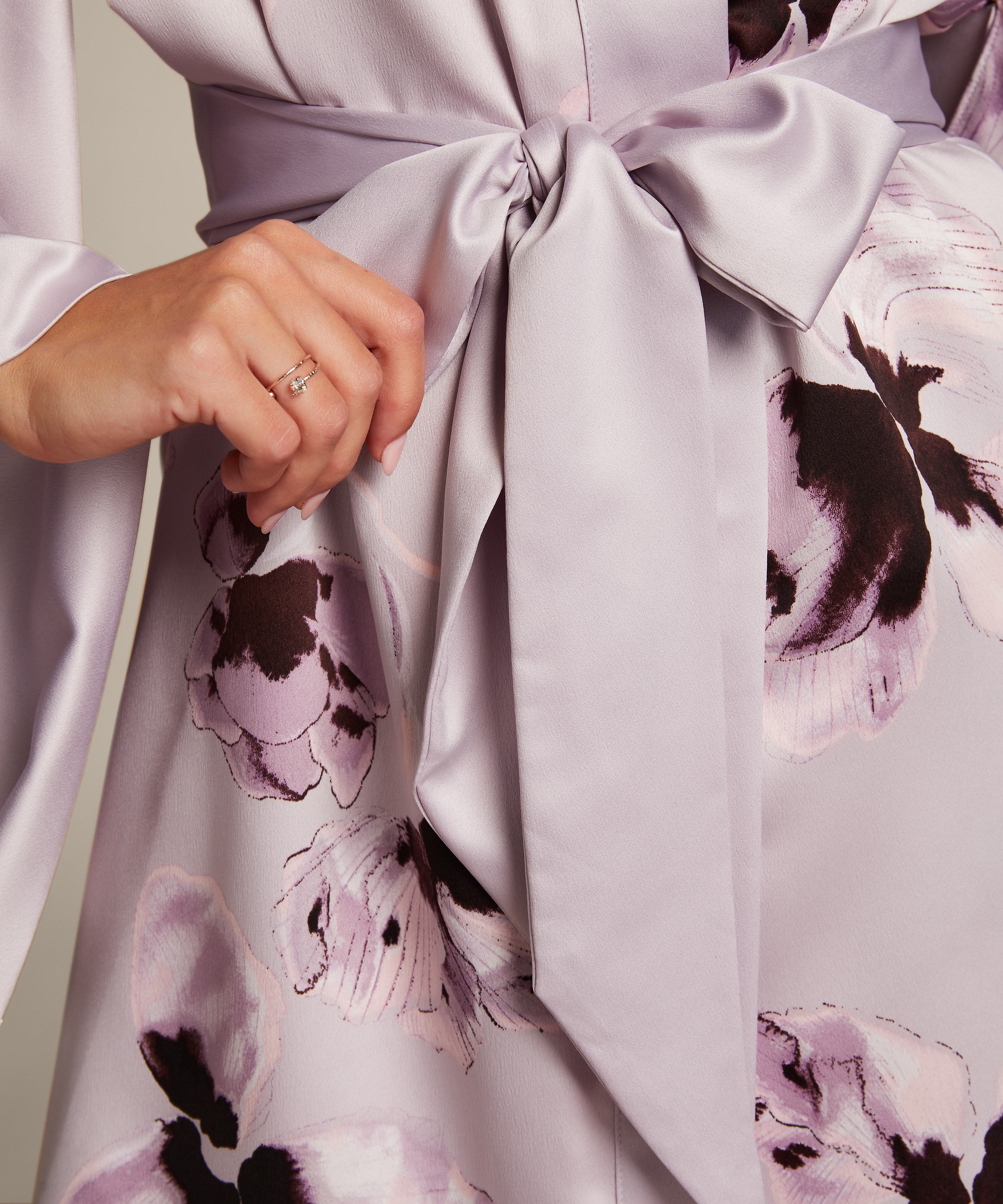 Kimono Satin, Violet, main