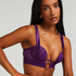 Soutien-gorge à armatures préformé longline Elsa, Violet
