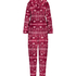 Onesie Flanelle Polaire, Rouge