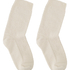 1 paire de chaussettes tricot&eacute;es, Blanc