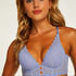 Soutien-gorge à armatures préformé longline Chynna, Bleu