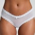 Slip br&eacute;silien V-shape Mesh, Blanc