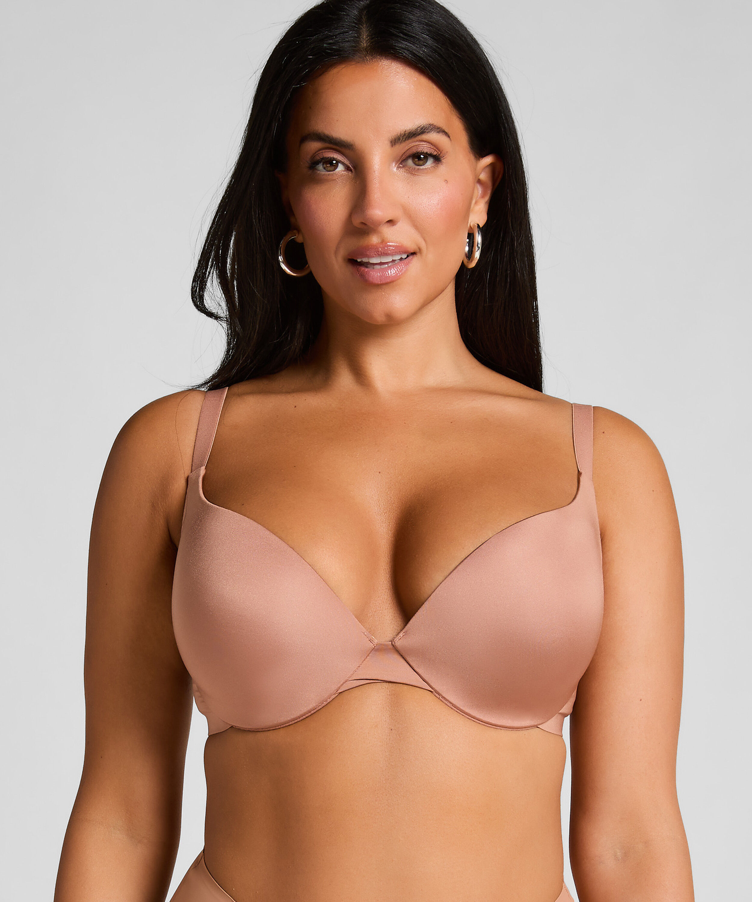 Soutien-gorge à armatures préformé push-up Smooth, Marron Soutien-gorge à armatures préformé push-up Smooth, Marron