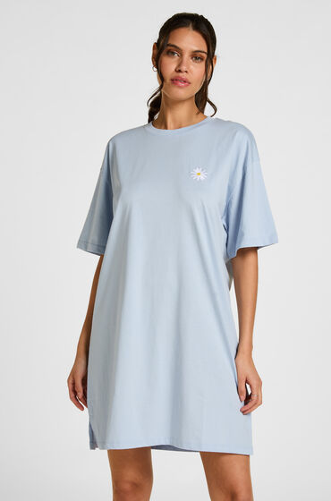 Hunkemöller Chemise de nuit à col rond Bleu