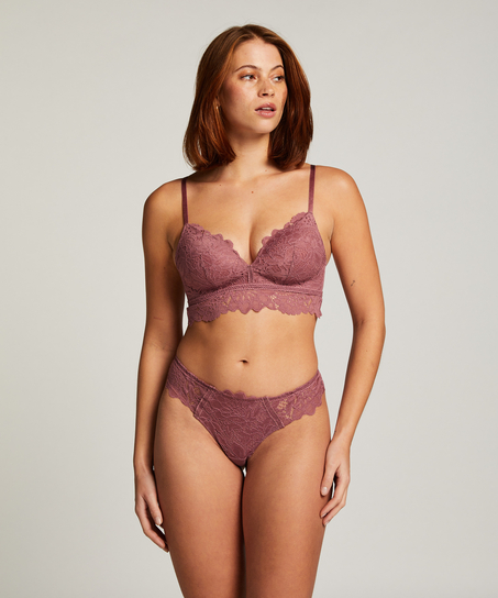 Soutien-gorge préformé sans armatures longline Shiloh, Violet