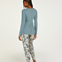 Haut de pyjama, Bleu