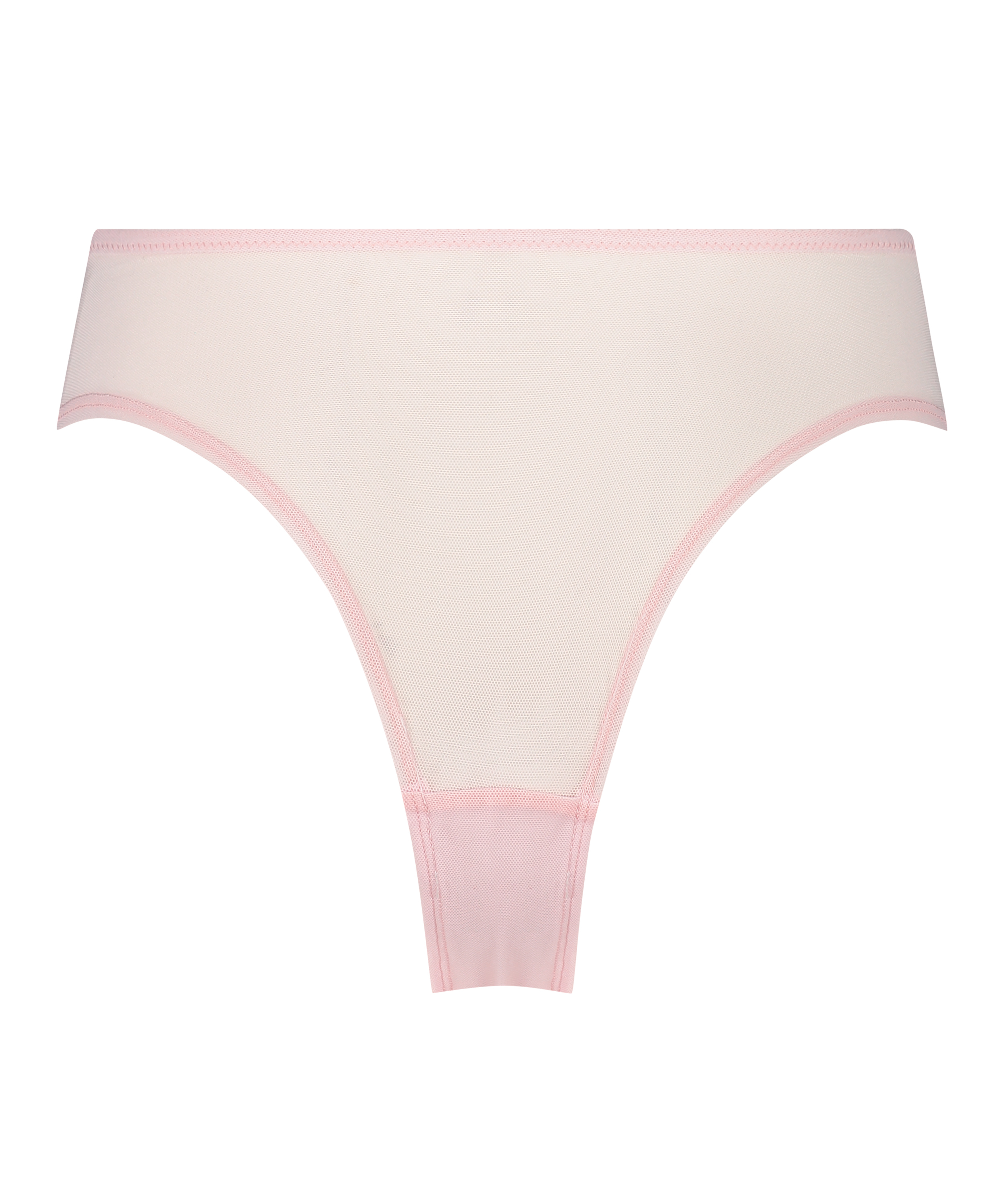 Slip brésilien taille haute Kimberley, Rose, main