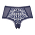 Slip brésilien en forme de V Franzi Curvy, Bleu