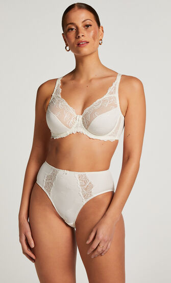 Slip taille haute Diva, Blanc