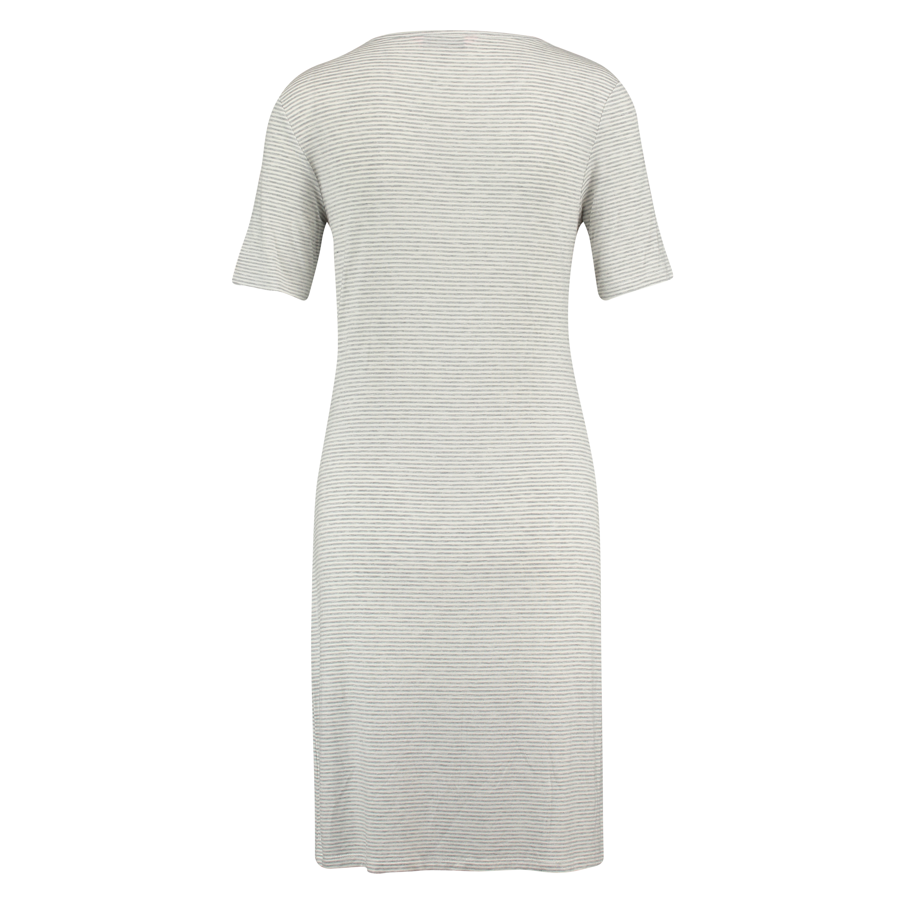 Chemise de nuit à col rond, Gris, main