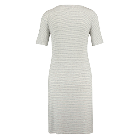 Chemise de nuit à col rond, Gris