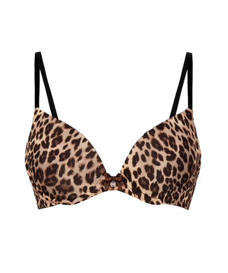Soutien-gorge à armatures préformé Plunge, Marron