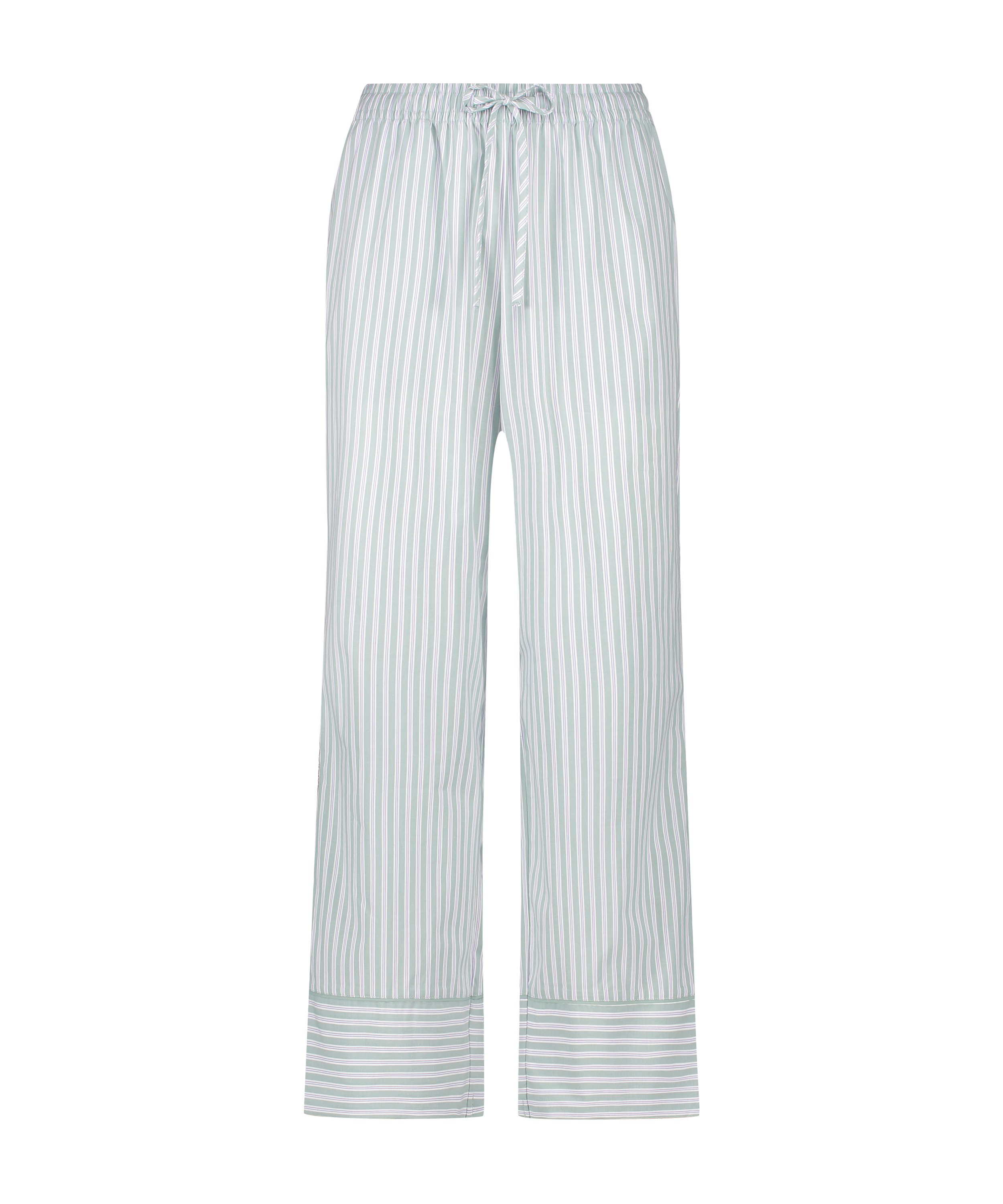 Pantalon de pyjama en Coton, Vert, main